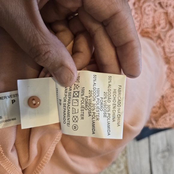 Love for Humanity Peach Colored Lace Cocktail Dress Size Small NWT - Picture 8 of 9